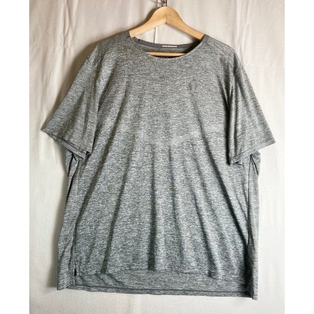Nike Running Dri-FIT Women XL Heather Gray Athletic Performance Athleisure